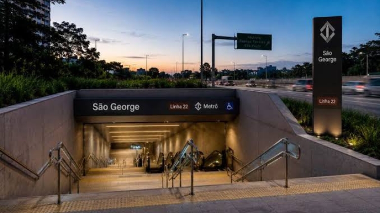 Estação São George da Linha 22-Marrom poderá ter túnel para travessia segura da Raposo Tavares