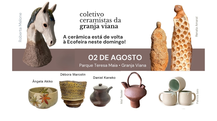 Mostra de Ceramistas da Granja Viana é destaque na EcoFeira deste domingo (02/08)