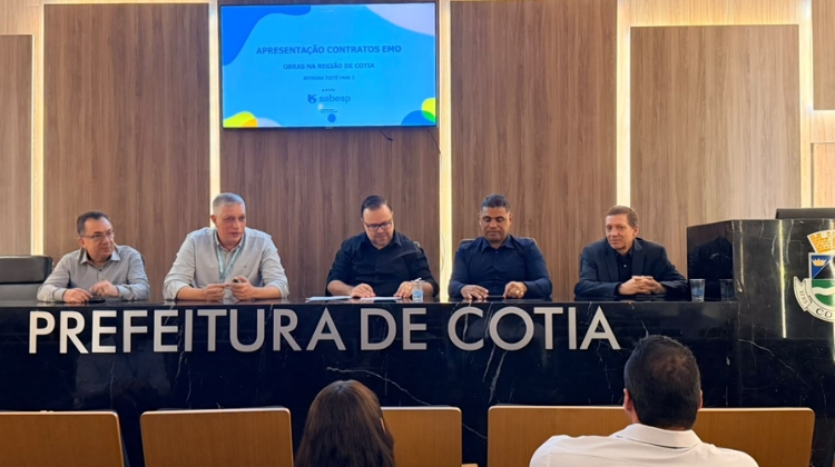 Sabesp apresenta plano de 1 bilhão de reais em obras de saneamento para Cotia